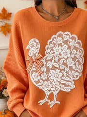 Regular Fit Turkey Casual Crew Neck Sweatshirt