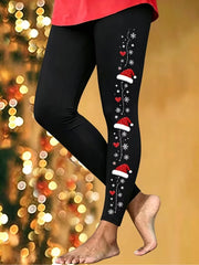 Casual Tight Christmas Jersey Daily Leggings