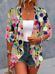 Floral Print Comfy Jacket