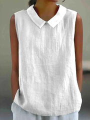 Casual Solid Color Sleeveless Tank Top