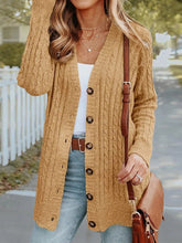 Plain Regular Fit Wool/Knitting Sweater Coat