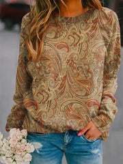 Paisley Long Sleeve Sweatshirt