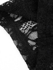 Women's Mid-Rise Lace Stretch Capri Pants, Slim Fit Fashion Trousers for Spring & Summer Vacation