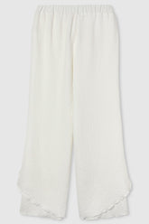 Ladies Solid Color Stretch Casual Loose Pants