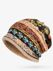 Stripe Print Outdoor Windproof Warmer Hat