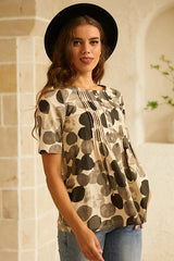 Tie-dye Vintage Round Neck Short Sleeves T-shirt