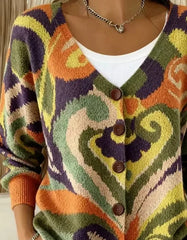 Regular Casual Fit V Neck Elegant Knit Top
