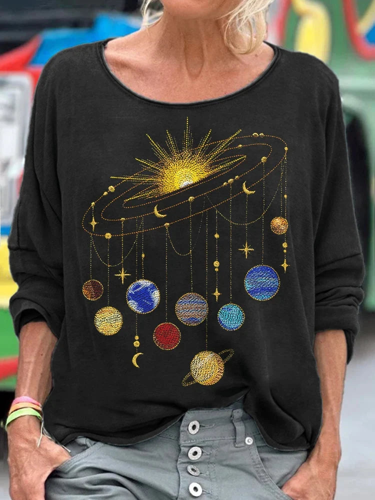 Women Casual Gracefully Designed Long Sleeve T-Shirt