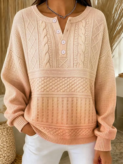 Women Ombre Crew Neck Printing Casual Spring/Fall Long Sleeve Sweatshirt