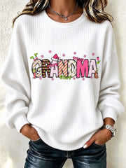 Casual Playful Christmas Daily Sweatshirt