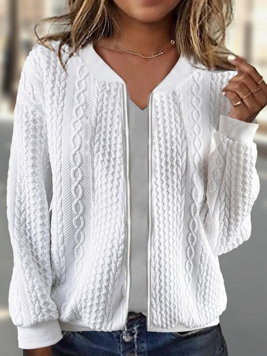 Unique Plain Long Sleeve Outerwear