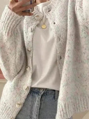 Ivory Long Sleeve Vintage Cardigan