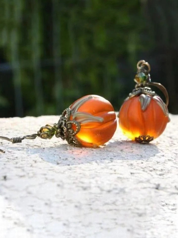 Halloween Vintage Pumpkin Earrings