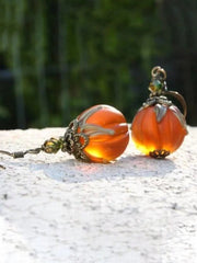 Halloween Vintage Pumpkin Earrings