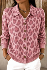 Women Regular Fit Vintage Knit Plain Comfy Casual Cardigan