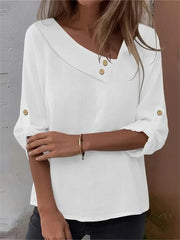 Elegant Plain Short Sleeve T-shirt