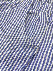 Striped Bermuda Shorts Side Pockets Mild Stretch